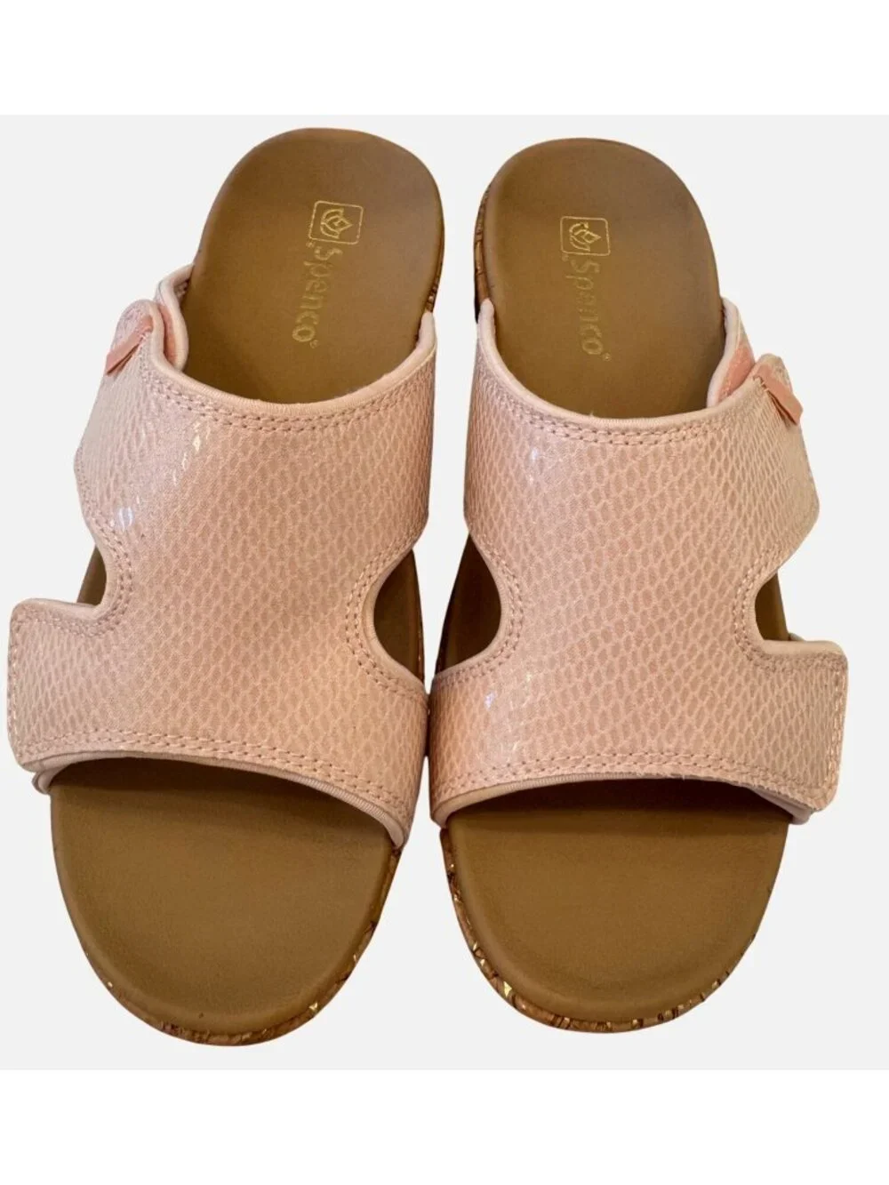 Waco Camille Pale Blush Size 8 Spenco Slip On Sandal NWB